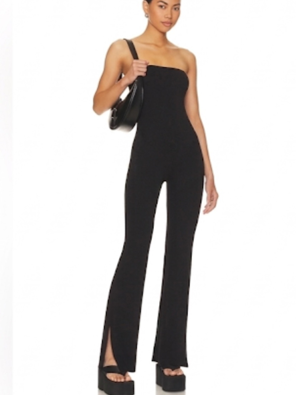 AFRM x Revolve Essential Hatty Strapless Jumpsuit Black 1X